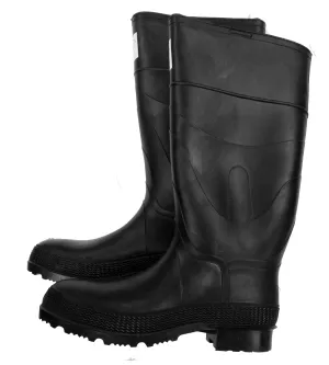 Herco 16" Black Rubber Steel Toe Rain Work Boots - Men's Size 14