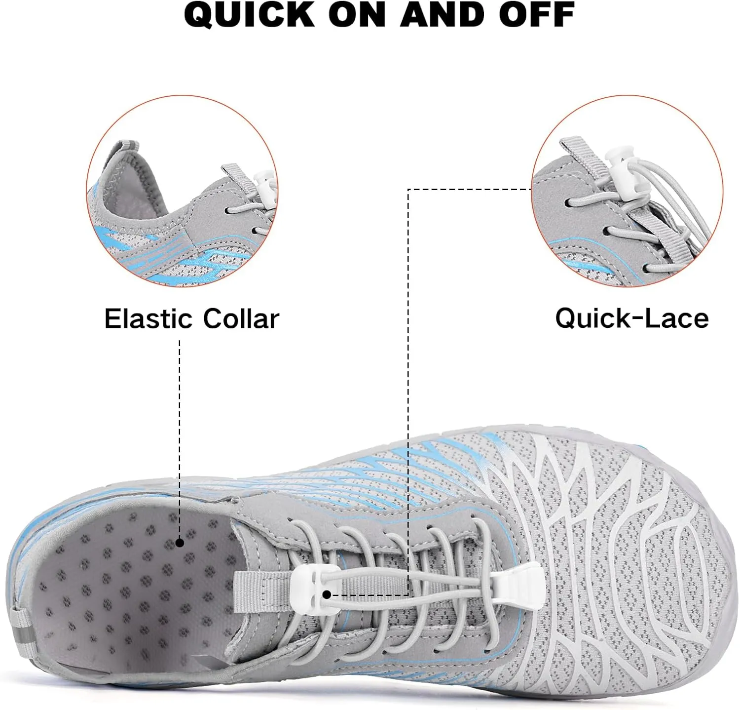 Hike Barefoot Shoes for Women Men Non-Slip Breathable Walking Shoes Wide Toe Box Comfortable Athletic Footwear
