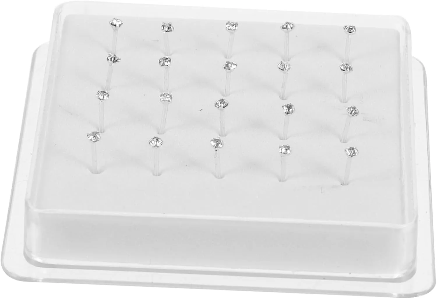 Homoyoyo 20pcs Women Nose Studs Clip on Nose Jewelry Set Straight Ring Studs for Women Minimalist Pins for Fashion Ring for