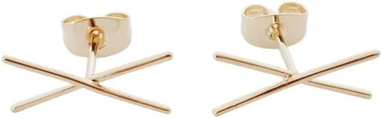 HONEYCAT X Bar Crawler Studs in Gold, Rose Gold, or Silver | Minimalist, Delicate Jewelry