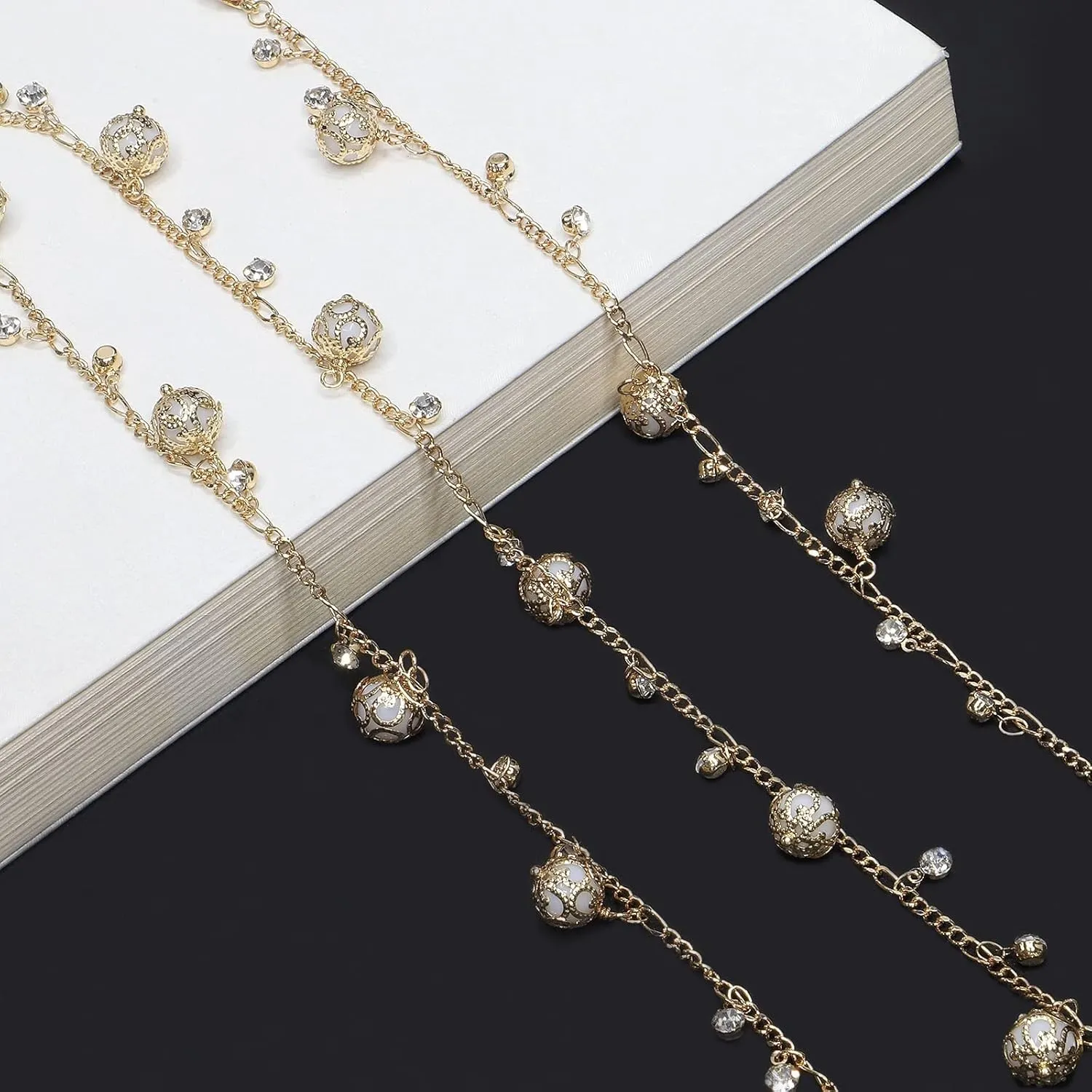 HOOENG Eyeglass Strap Glasses Chains for Women Metal Anti-Skid Mask Chains Fashion Sunglass Straps Glasses Holder Chains
