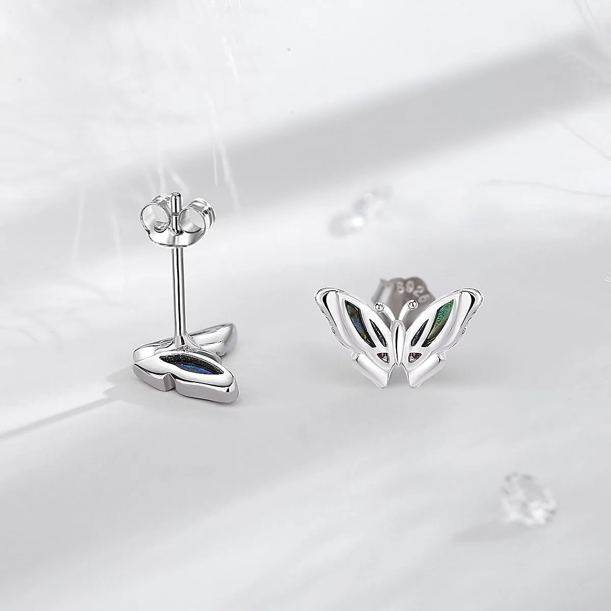 INFUSEU 925 Sterling Silver Cute Small Stud Earrings for Women Girls