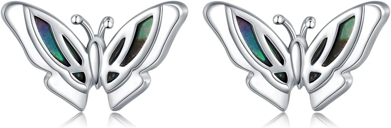 INFUSEU 925 Sterling Silver Cute Small Stud Earrings for Women Girls