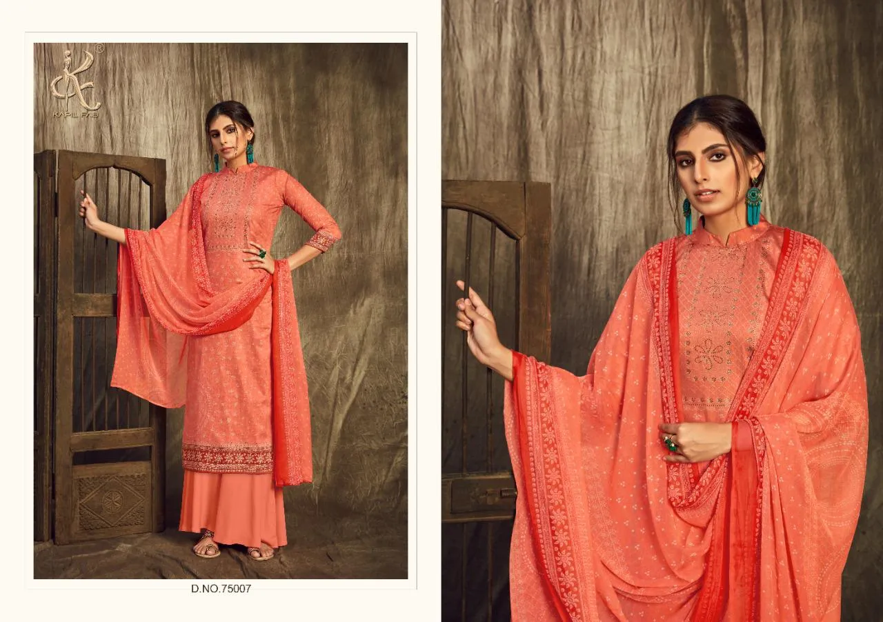 Kapil Fab Presents Rangrez Cotton Casual Wear Salwar Suits