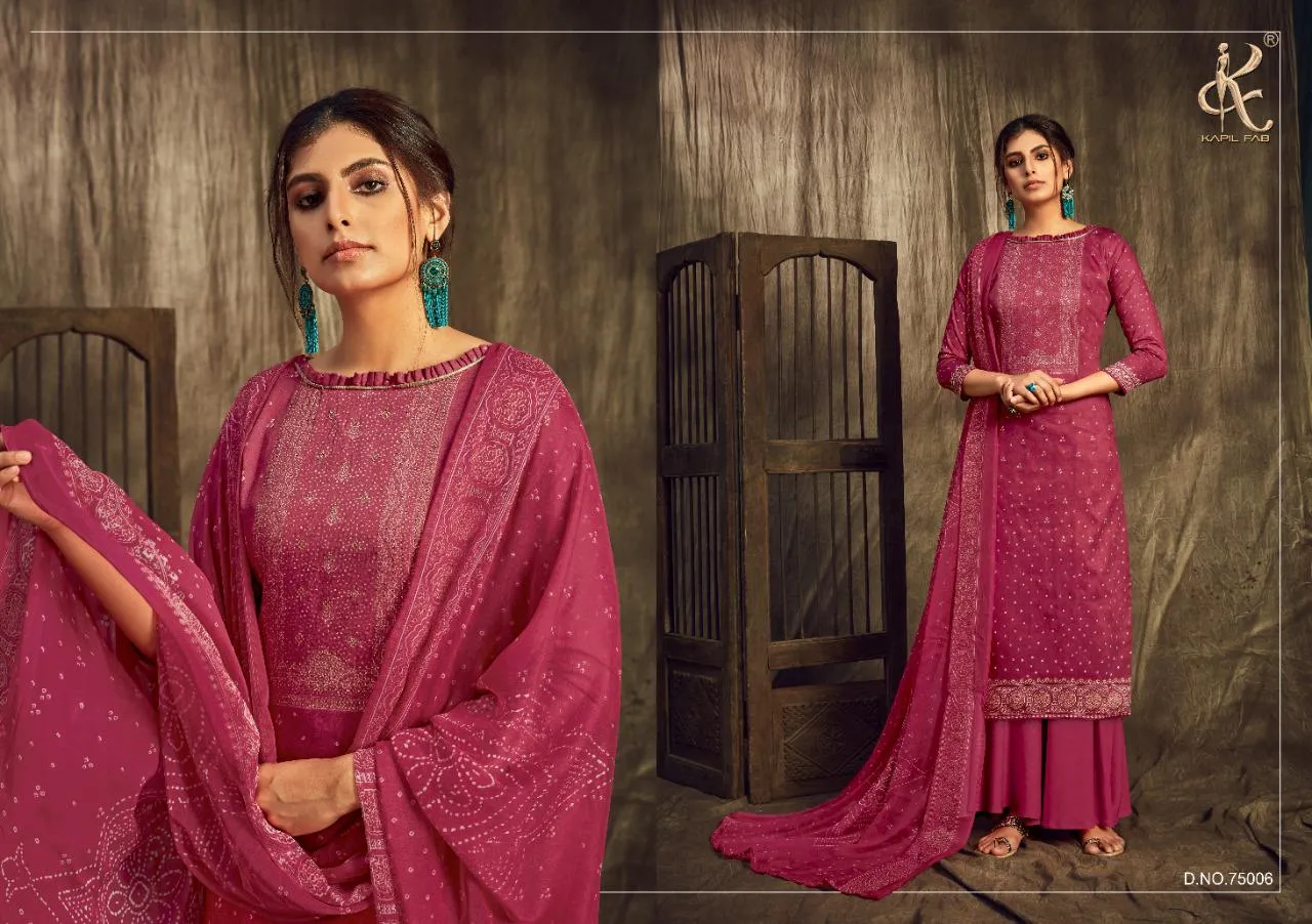 Kapil Fab Presents Rangrez Cotton Casual Wear Salwar Suits