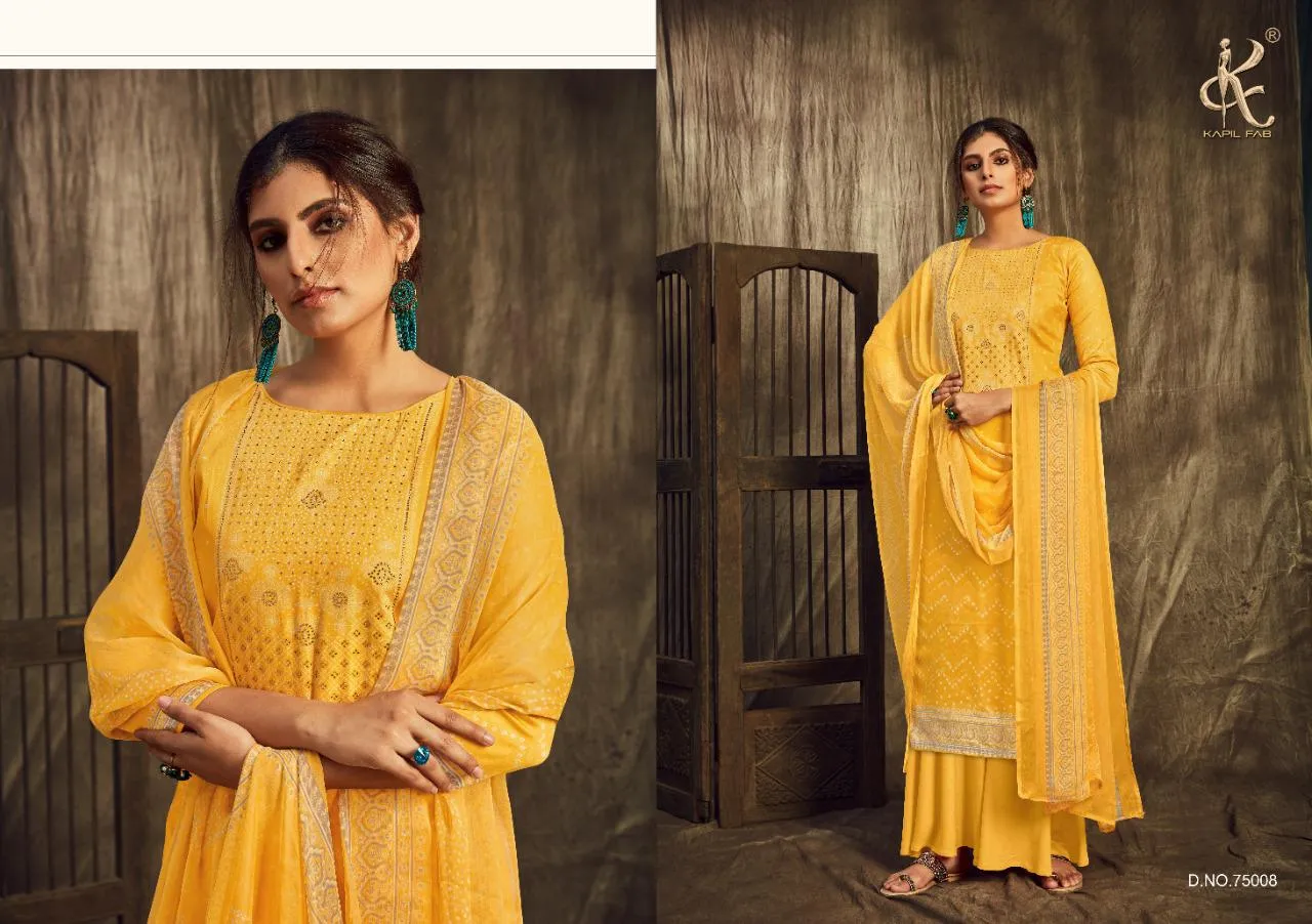 Kapil Fab Presents Rangrez Cotton Casual Wear Salwar Suits