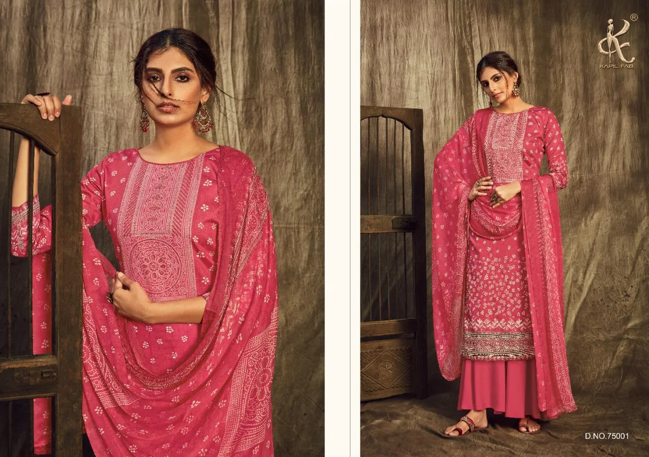 Kapil Fab Presents Rangrez Cotton Casual Wear Salwar Suits