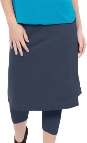 Kosher Casual Athletic Skirt with Leggings, Long Midi Length Sports & Swim Skirt