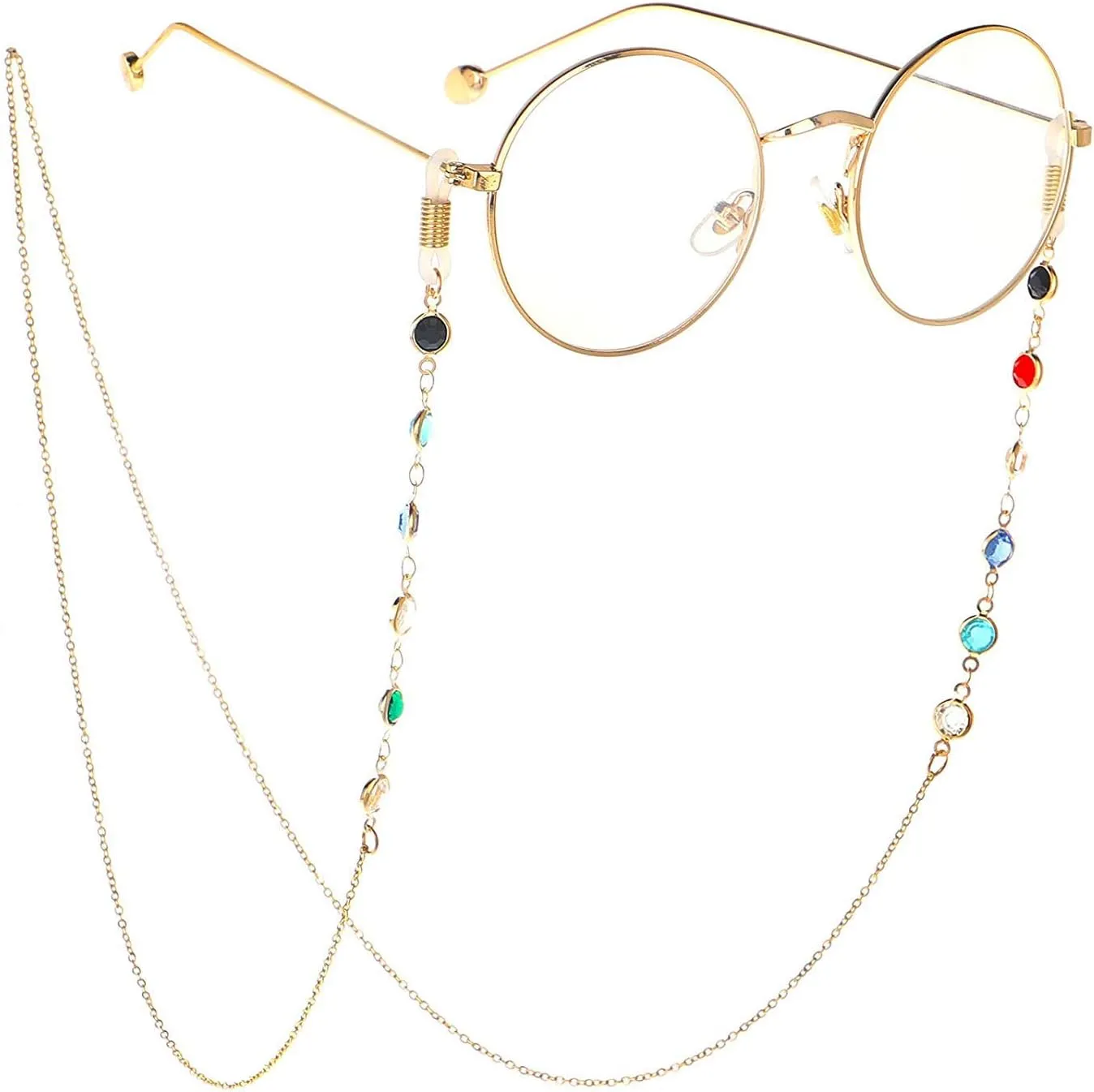 LANG XUAN Pearl Eyeglass Chains Glasses Reading Eyeglasses Holder Strap Cords Lanyards - Eyewear Retainer for Women