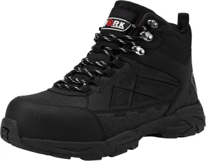 LARNMERN Steel Toe Boots for Women Lightweight Industrial Construction Boots Work Safety Shoes Hiking Boots Indestructible Shoes