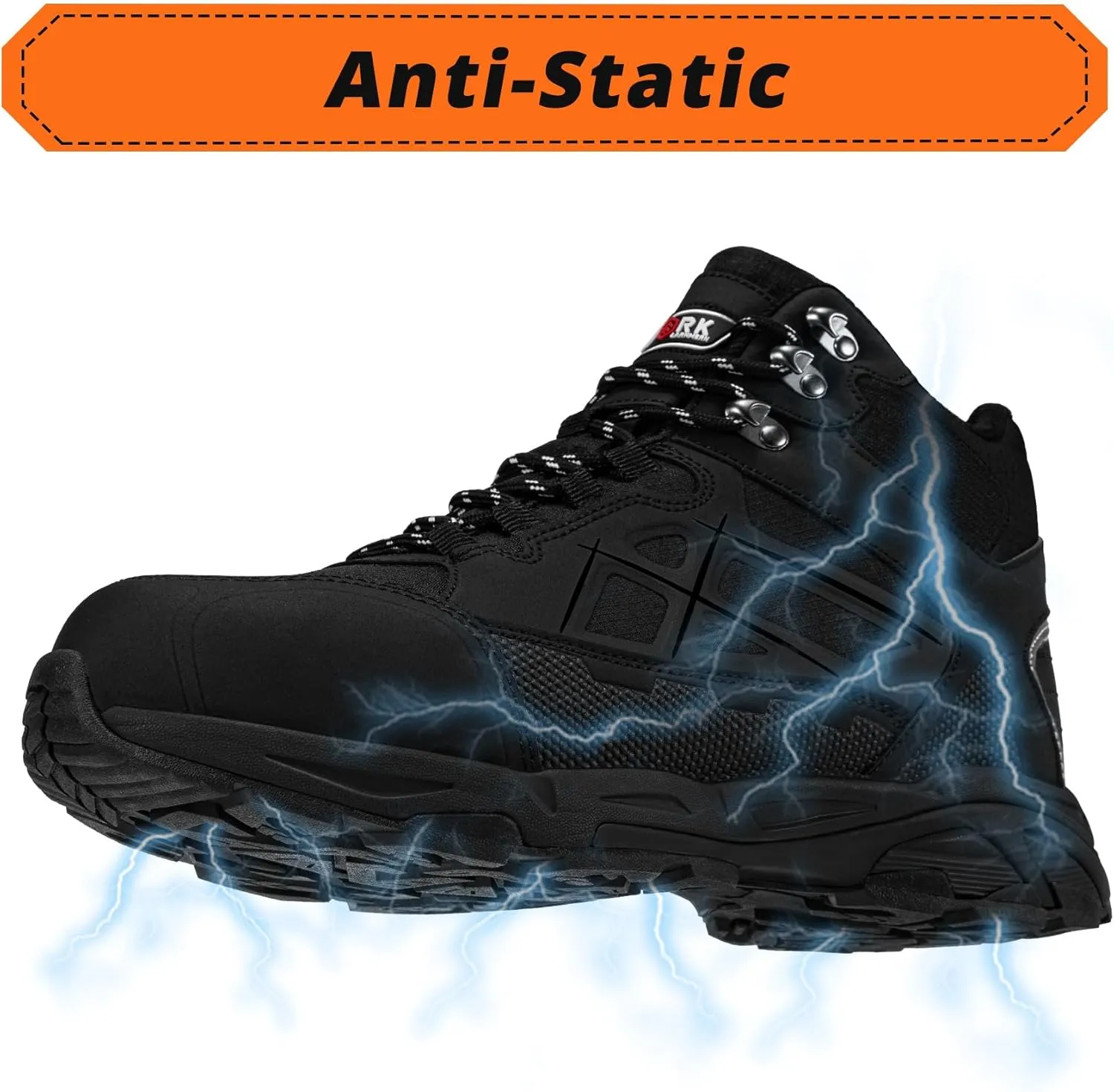 LARNMERN Steel Toe Boots for Women Lightweight Industrial Construction Boots Work Safety Shoes Hiking Boots Indestructible Shoes