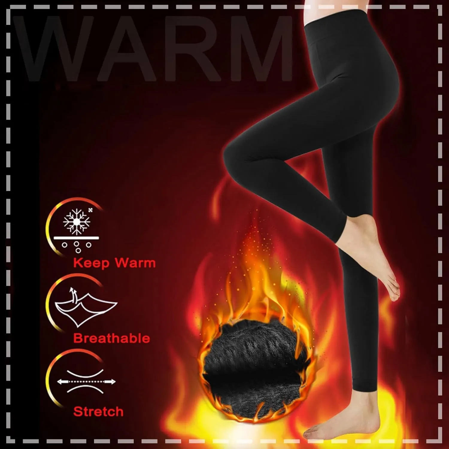 Leggings for Women Legging Tights Loose Flowy Workout Winter Warm Soft Yoga Pants Warm Pants