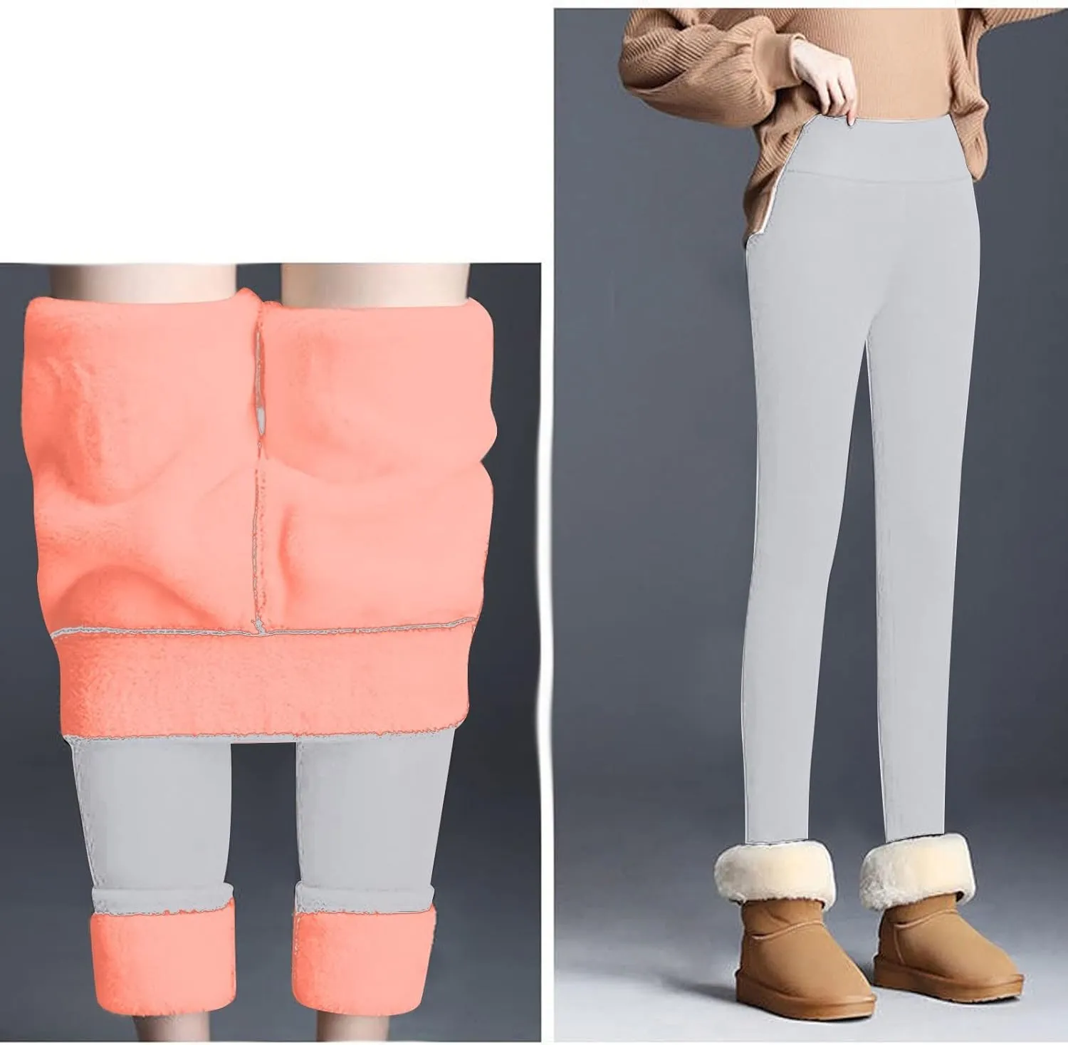 Leggings for Women Travel Thhermal Casual Loose Workout Winter Warm Soft Yoga Pants Fleece Lined