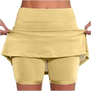LEMONONSTORE Womens Plus Size Tennis Skirt Shorts High Waisted Tummy Control Athletic Skorts Skirts for Golf Running Workout