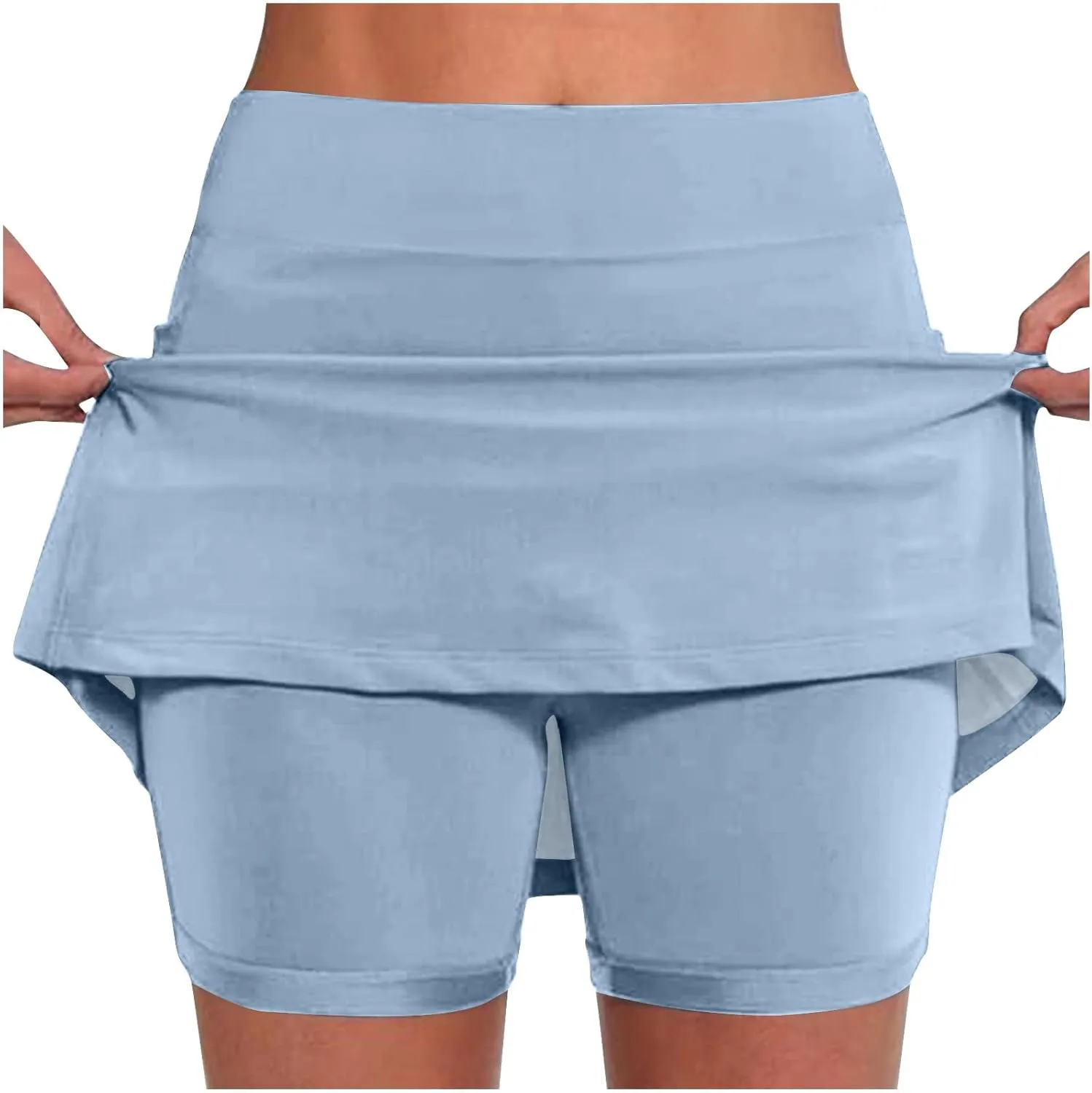 LEMONONSTORE Womens Plus Size Tennis Skirt Shorts High Waisted Tummy Control Athletic Skorts Skirts for Golf Running Workout