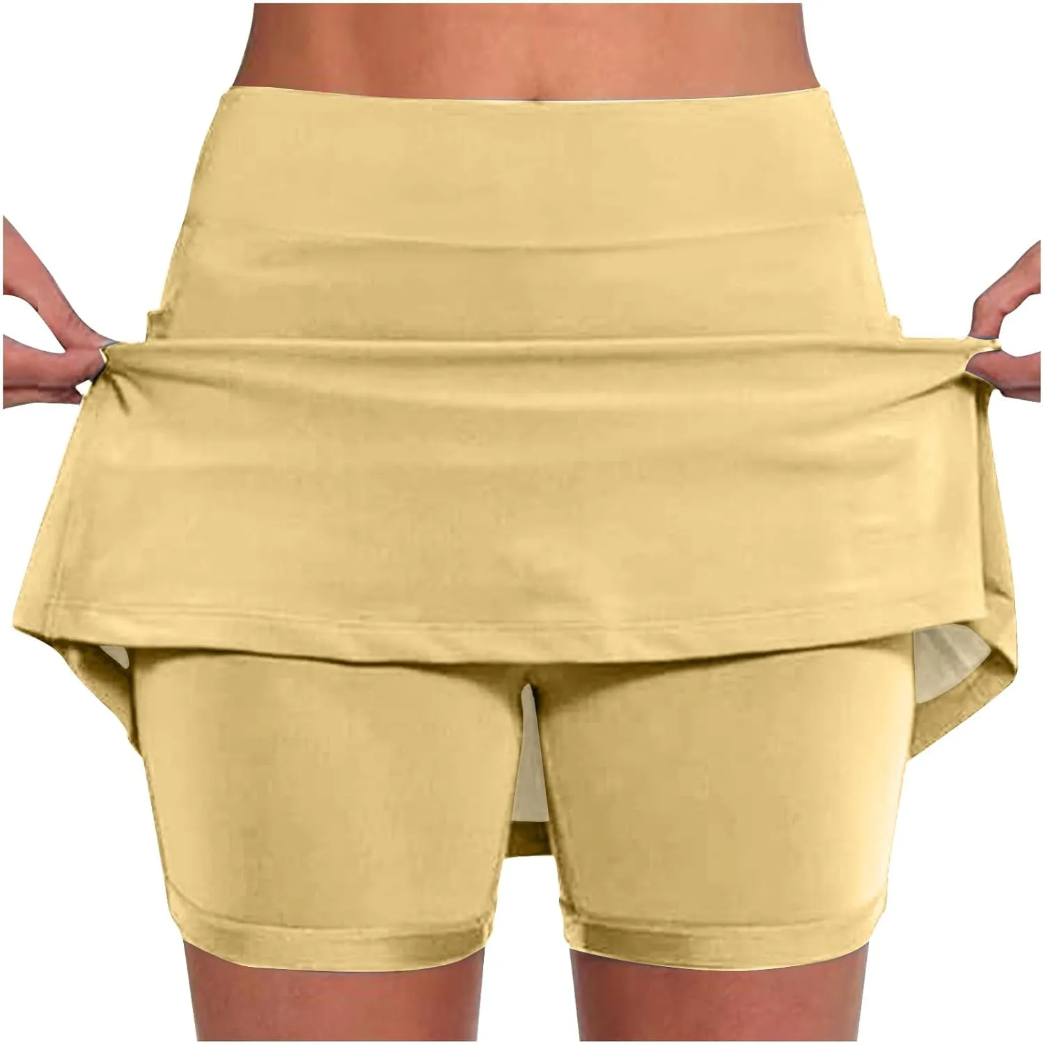 LEMONONSTORE Womens Plus Size Tennis Skirt Shorts High Waisted Tummy Control Athletic Skorts Skirts for Golf Running Workout