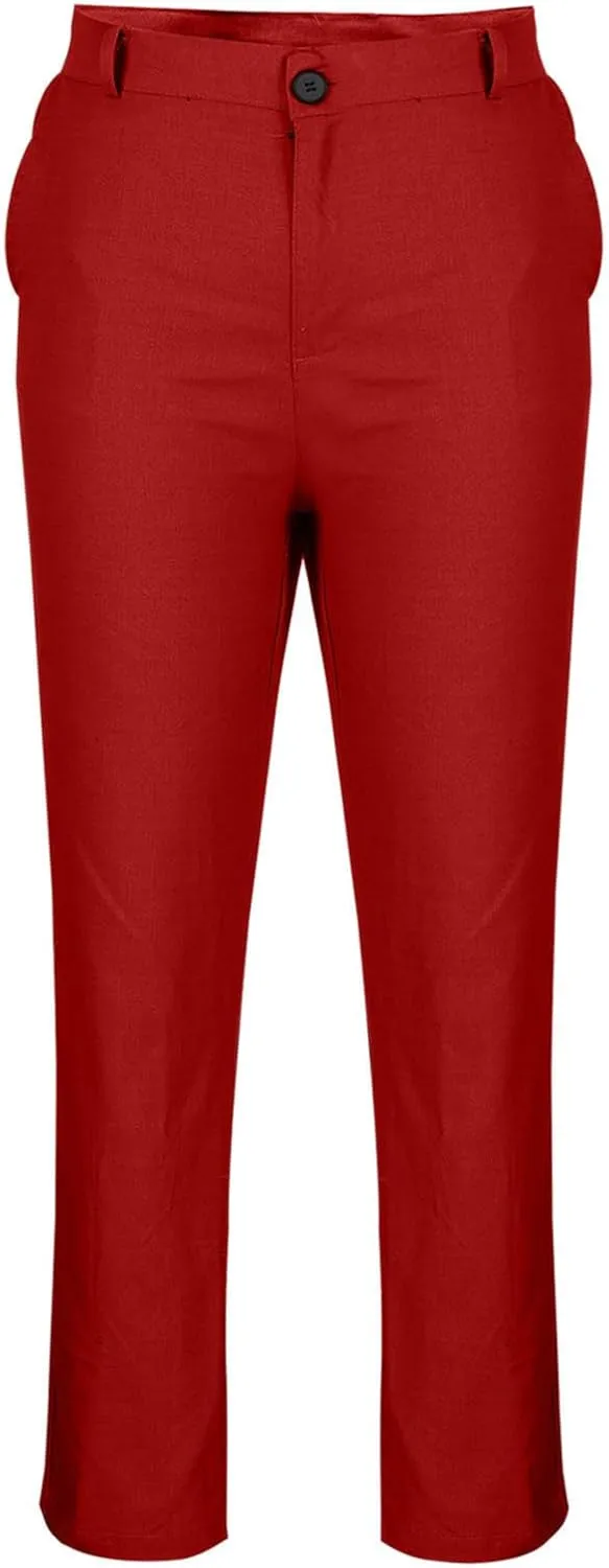 Linen Chino Pants Men Slim Fit Comfortable Breathable Stylish Business Casual Daily Office Travel Work Relaxed