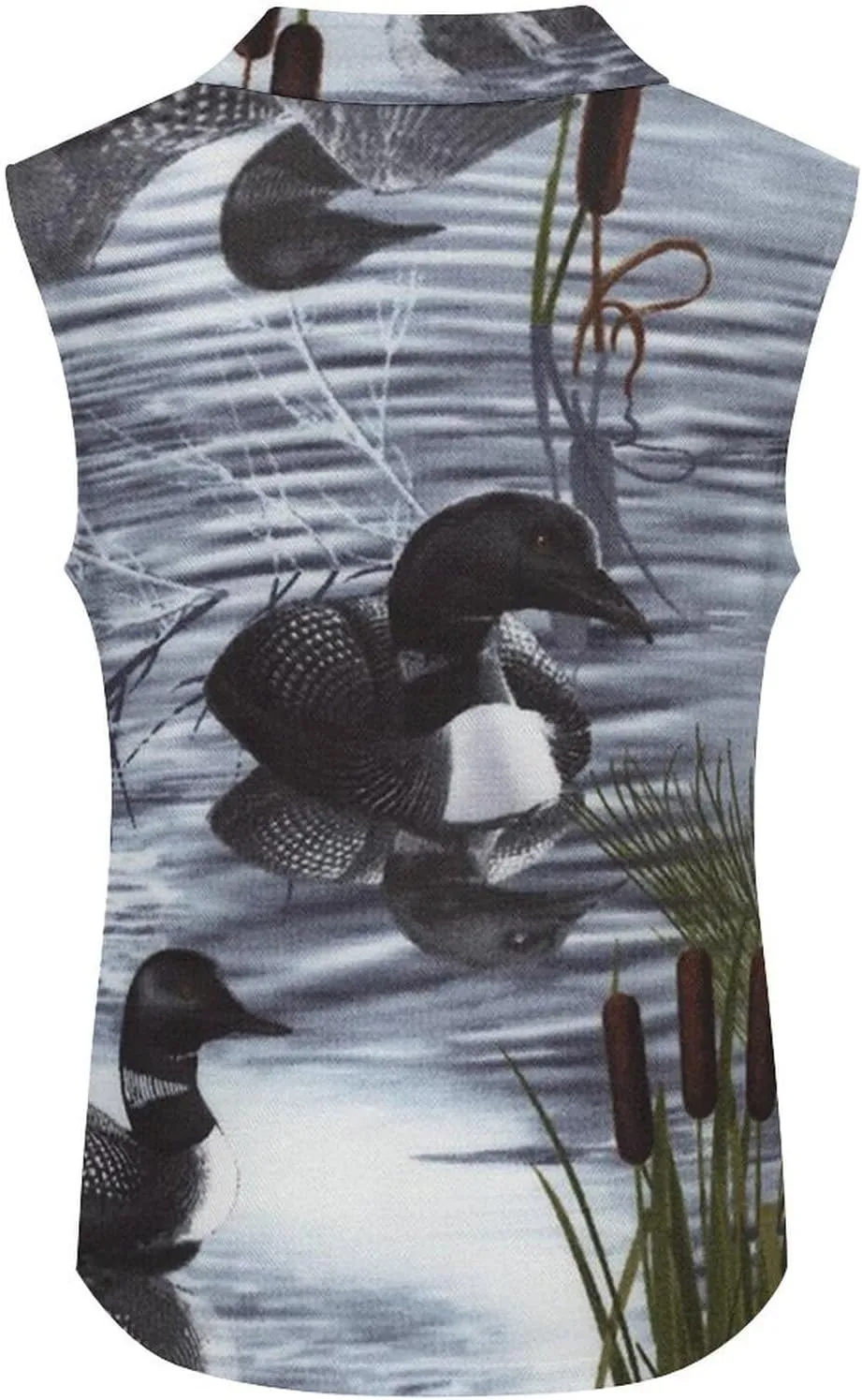 Loons Duck Women's Sleeveless Golf Polo Shirts Athletic Tank Tops