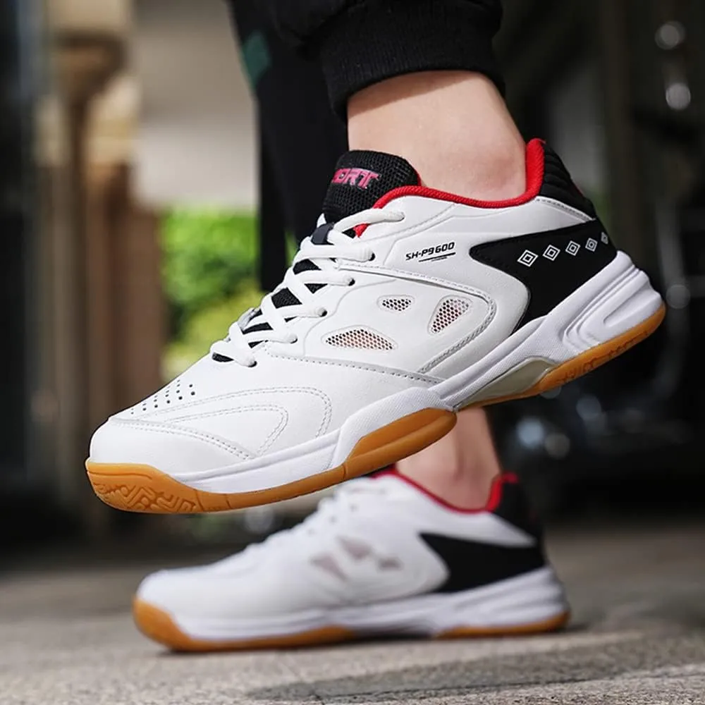 Maylrvjv Men's Badminton Shoes Lightweight Wear-Resistant Indoor Court Training Racketball Squash Tennis Athletic Shoes