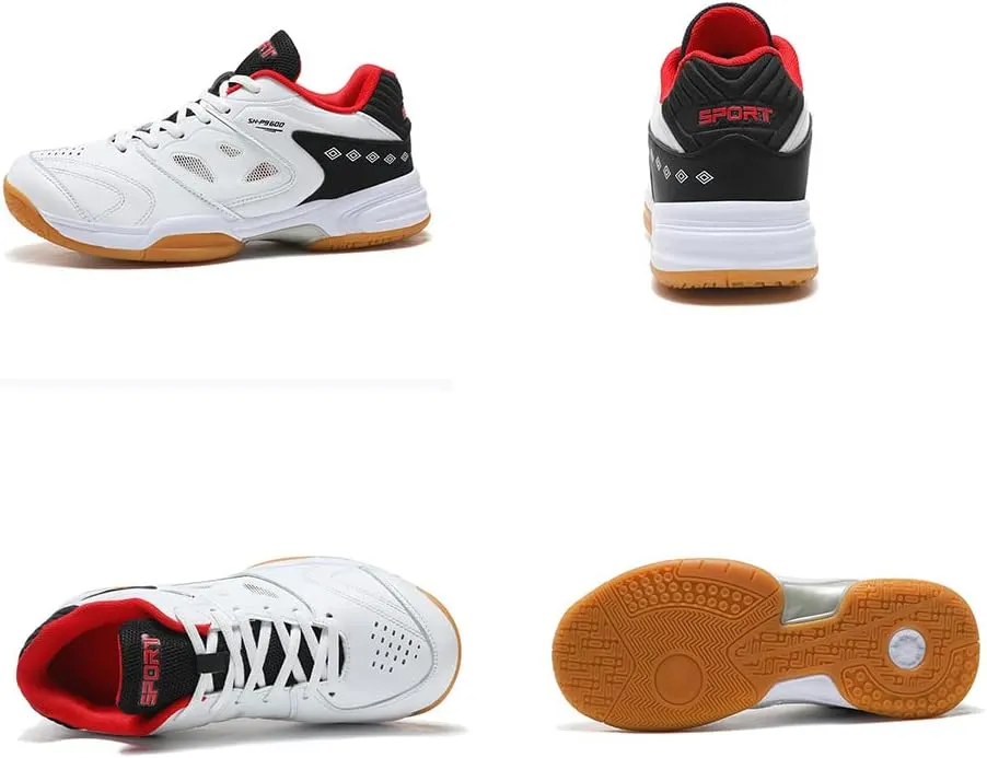 Maylrvjv Men's Badminton Shoes Lightweight Wear-Resistant Indoor Court Training Racketball Squash Tennis Athletic Shoes