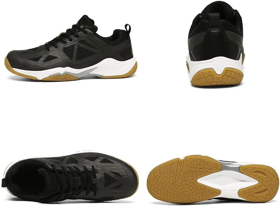 Maylrvjv Men's Badminton Shoes Lightweight Wear-Resistant Indoor Court Training Racketball Squash Tennis Athletic Shoes