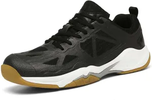 Maylrvjv Men's Badminton Shoes Lightweight Wear-Resistant Indoor Court Training Racketball Squash Tennis Athletic Shoes
