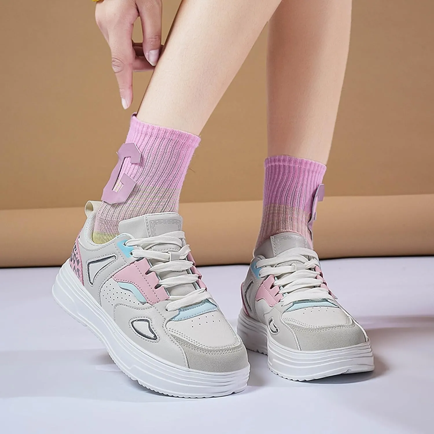 Men Women Lace up Fashion Lightweight Casual Skateboarding Shoes Tennis Shoes Basketball Shoes