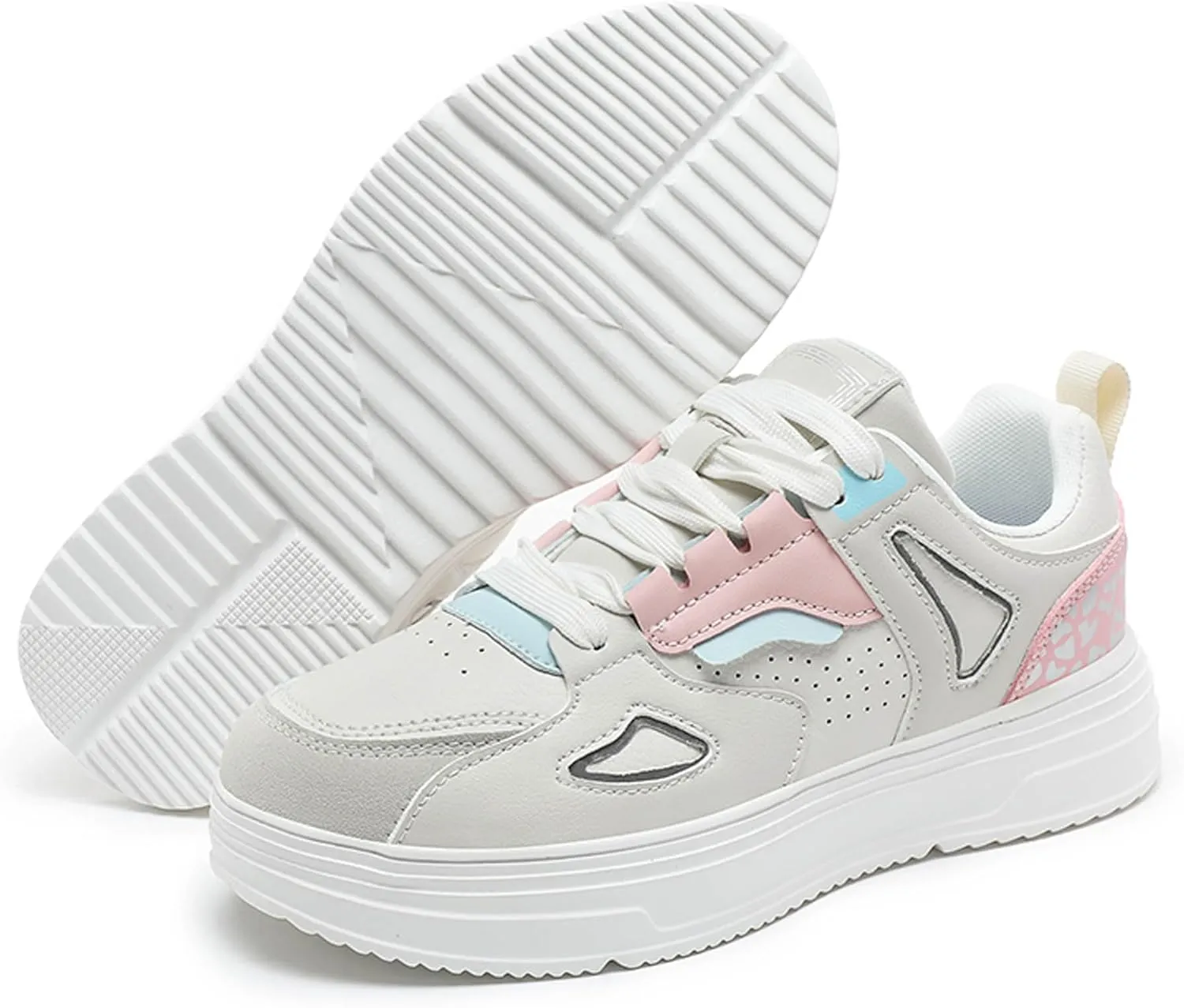 Men Women Lace up Fashion Lightweight Casual Skateboarding Shoes Tennis Shoes Basketball Shoes
