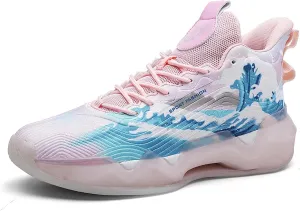 Mens Basketball Shoes Lightweight Breathable Sneakers Anti Slip Sports Shoes for Running Walking
