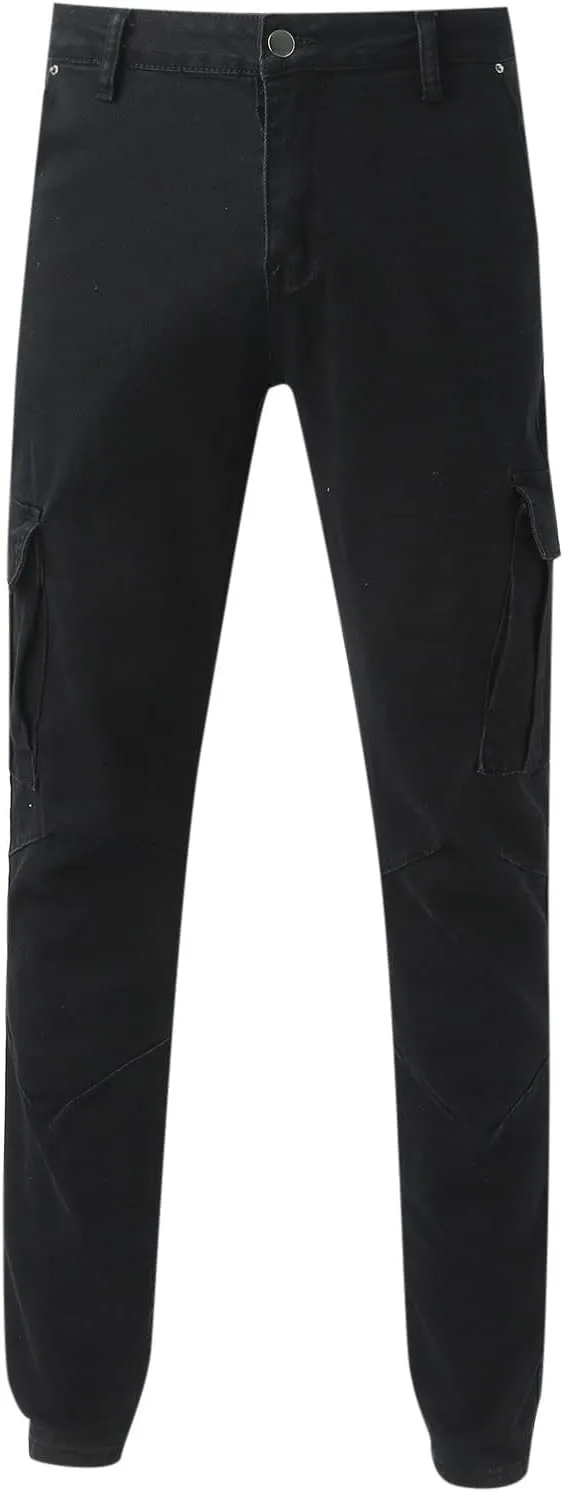 Mens Cargo Sweatpants Relaxed Tooling Multi-pocket Men's Color Men's pants Hiking Sweatpants Casual Athletic Jogger