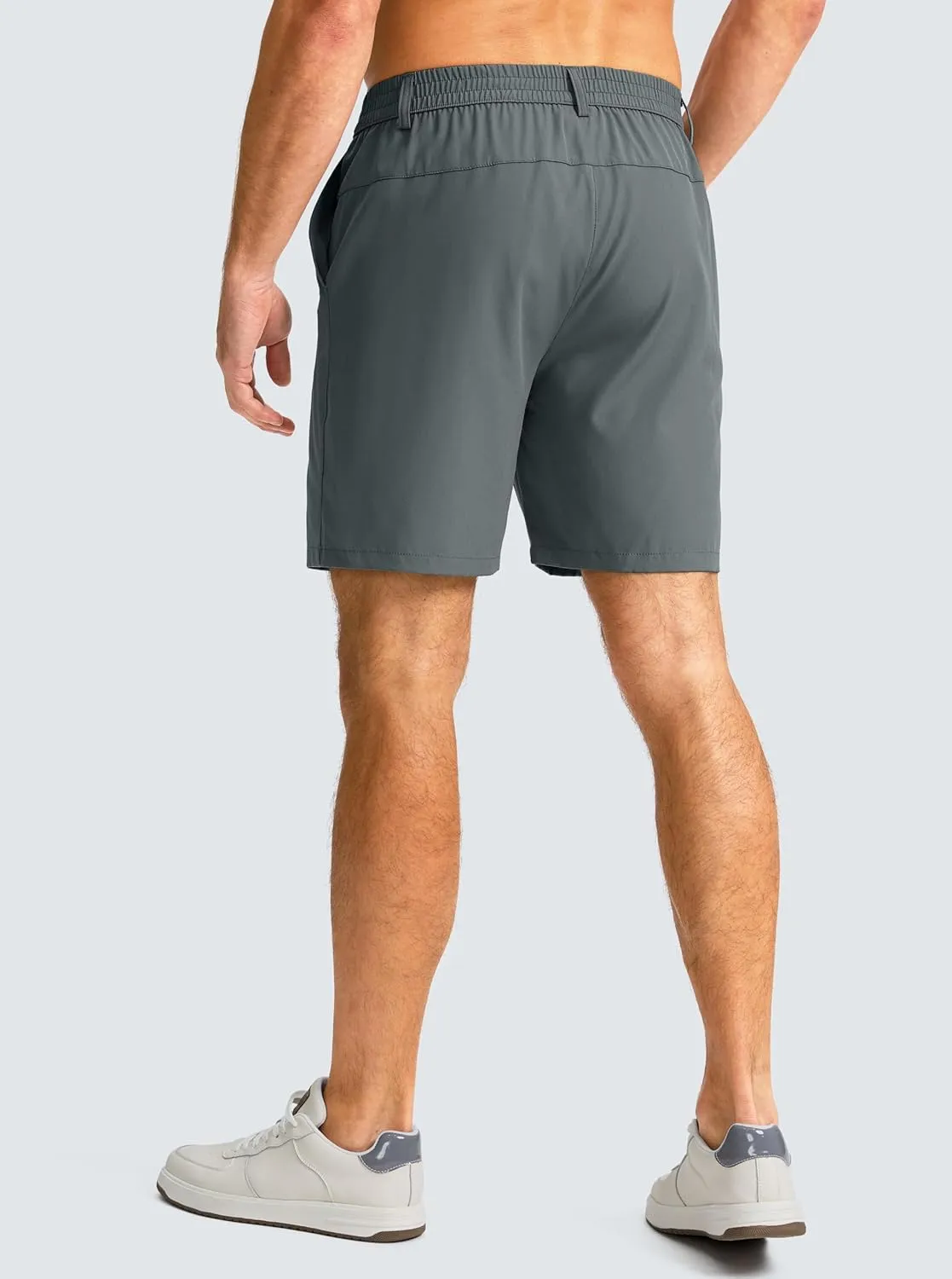 Men's Casual Shorts 7" Lightweight Golf Shorts for Men Stretch with 3 Pockets Quick Dry Breathable Work Shorts