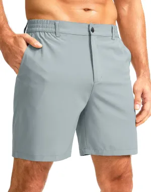 Men's Casual Shorts 7" Lightweight Golf Shorts for Men Stretch with 3 Pockets Quick Dry Breathable Work Shorts