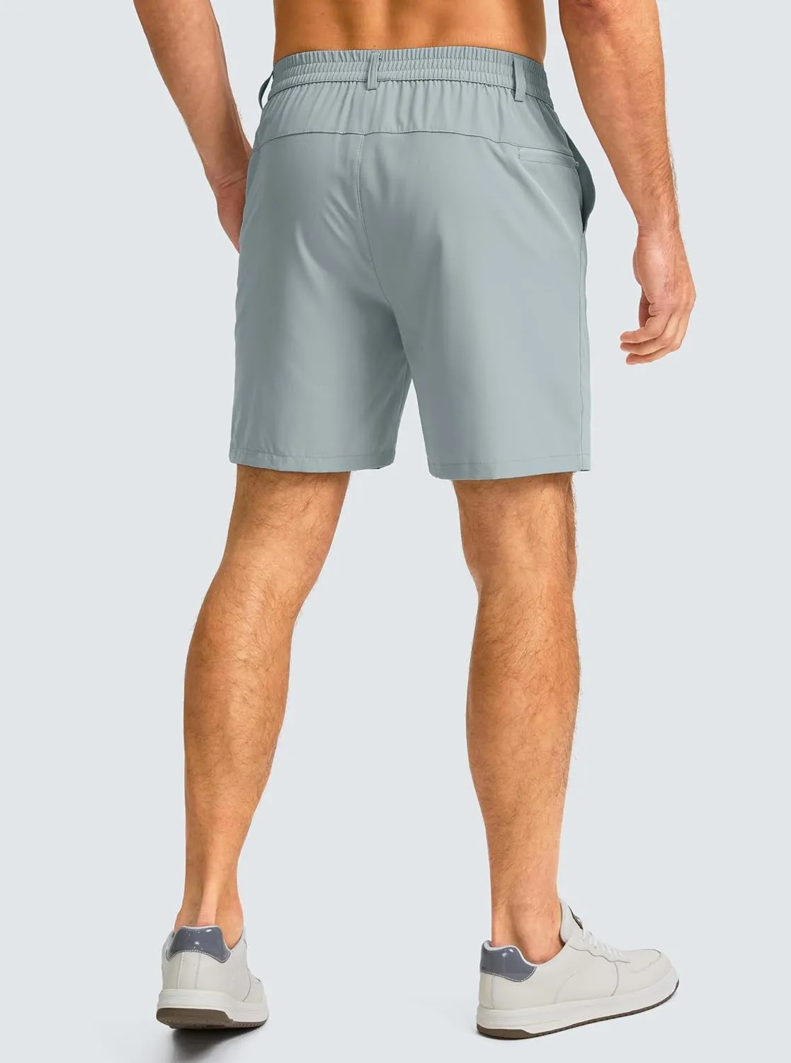 Men's Casual Shorts 7" Lightweight Golf Shorts for Men Stretch with 3 Pockets Quick Dry Breathable Work Shorts