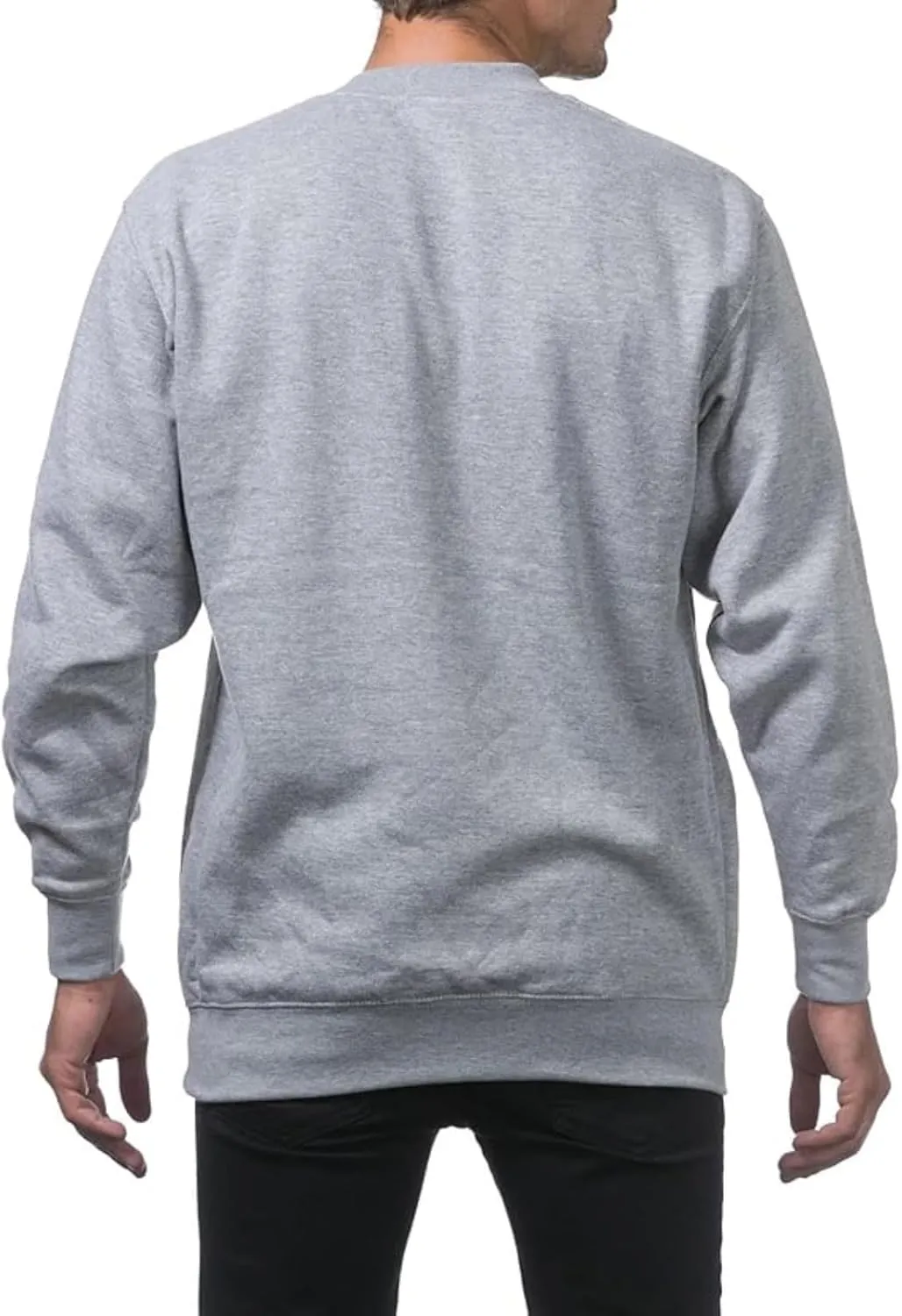 Men's Crewneck Sweatshirt Plain Sweatshirts Athletic Workout Sweat Shirts Soft Long Sleeve Pullover Shirt