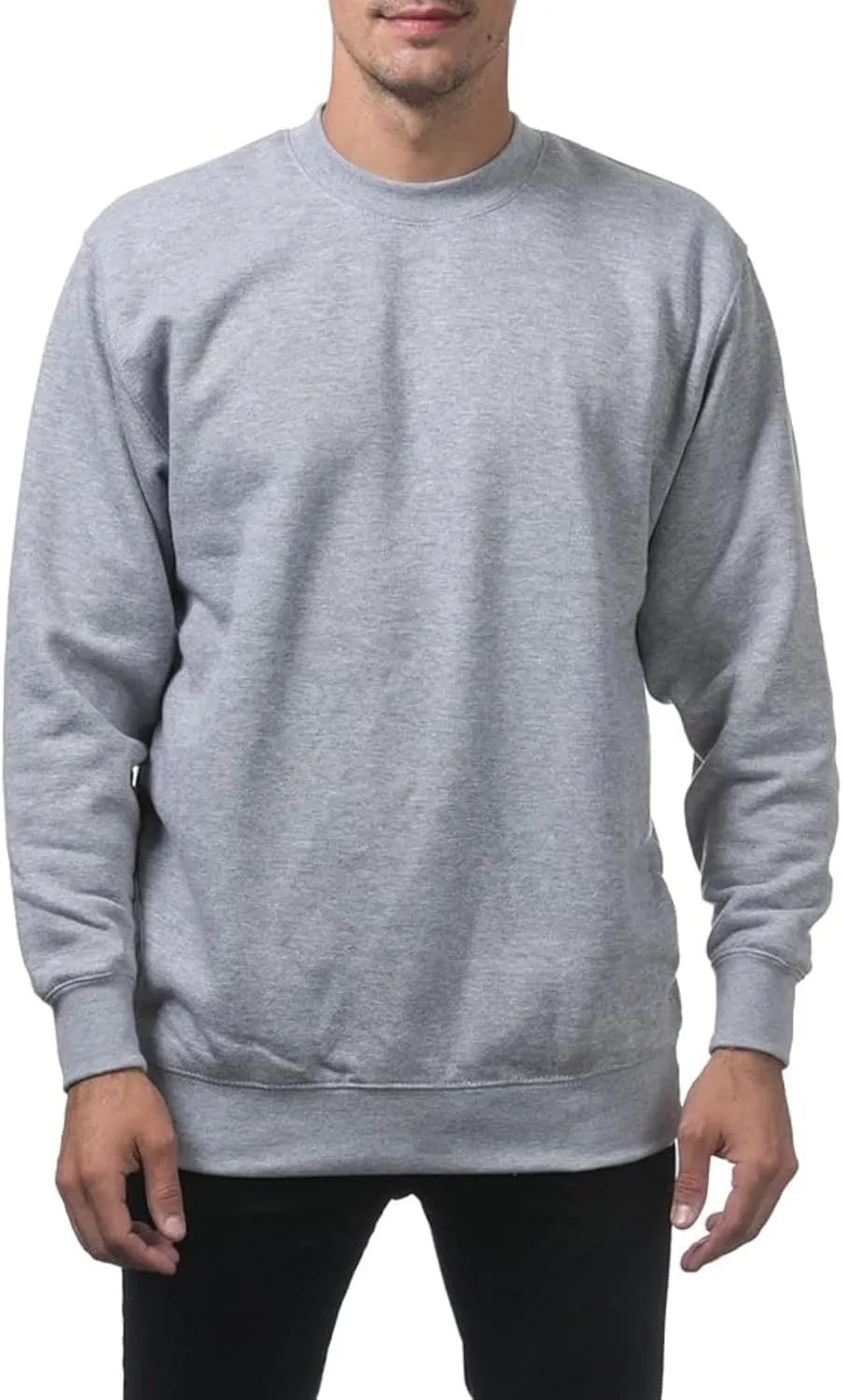 Men's Crewneck Sweatshirt Plain Sweatshirts Athletic Workout Sweat Shirts Soft Long Sleeve Pullover Shirt
