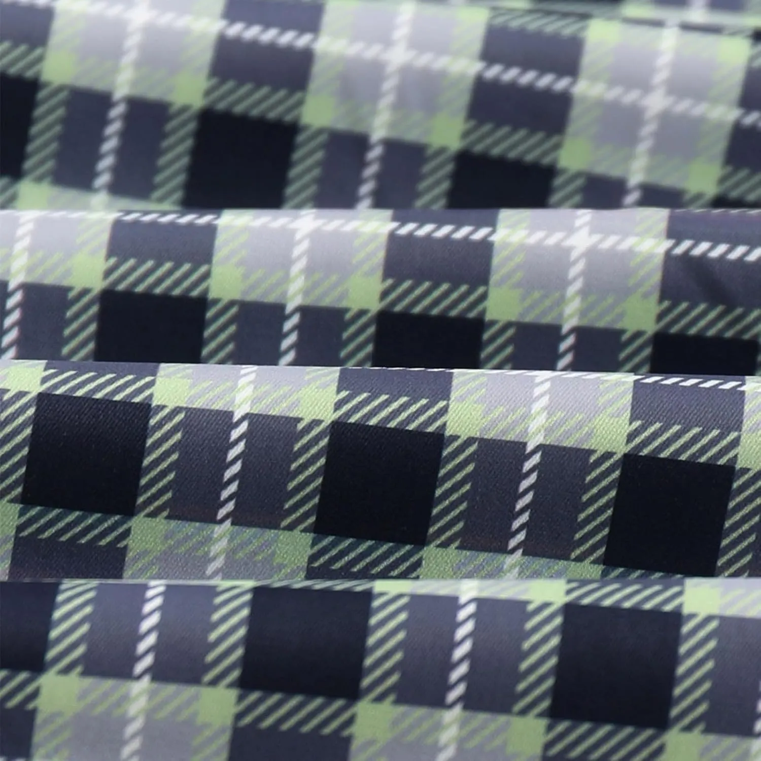 Men's Plaid Pants Regular Fit Elastic Waist Casual Pants Comfortable Tapered Leg Pants with 2 Pockets