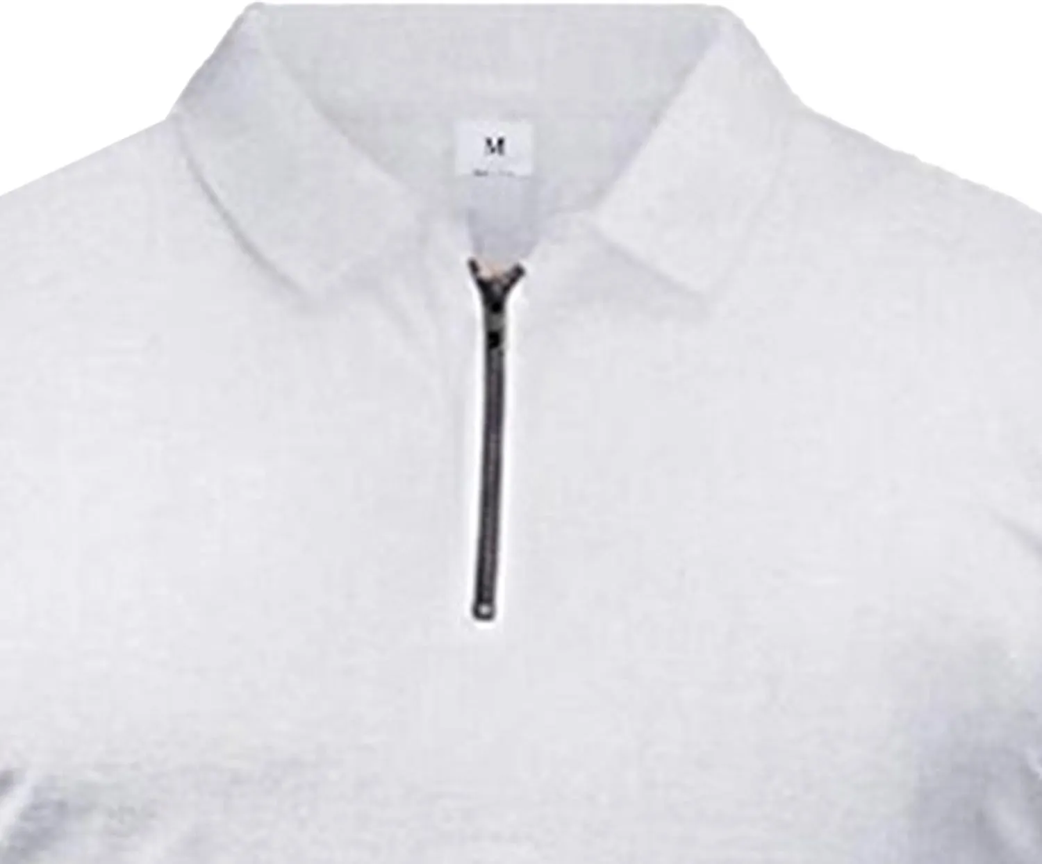 Mens Quarter-Zip V Neck Polo Shirt Basic Cotton Shirt Tops Slim Fit Short Sleeve Athletic T-Shirt Henley Shirt