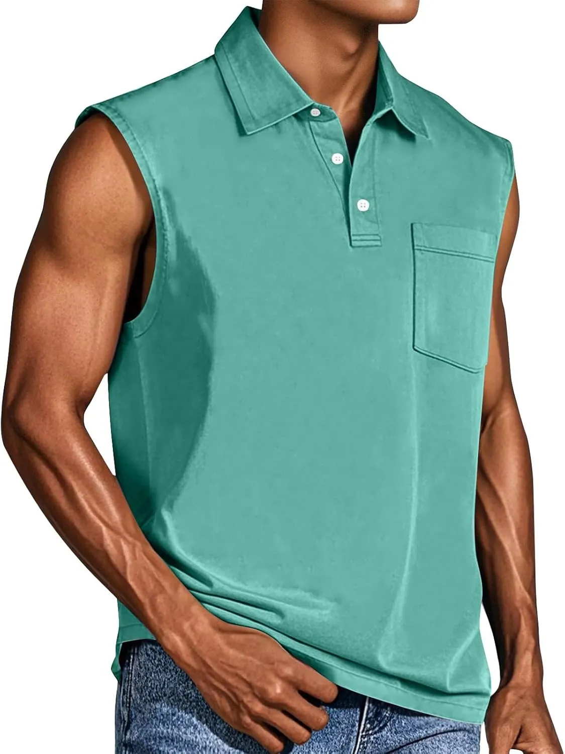Mens Tank Top Big and Tall V Neck Sleeveless Muscle Summer Athletic Shirts for Men Running Undershirts Tank