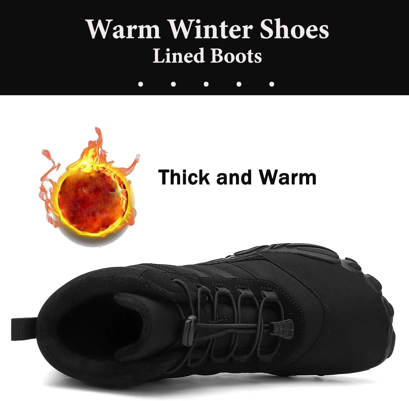 Mnplciea Barefoot Shoe Men Women Minimalist Trail Running Barefoot Sneakers Waterproof Hi-top Hiking Boots Wide Toe Box Cross Training Shoes Zero Drop Sole