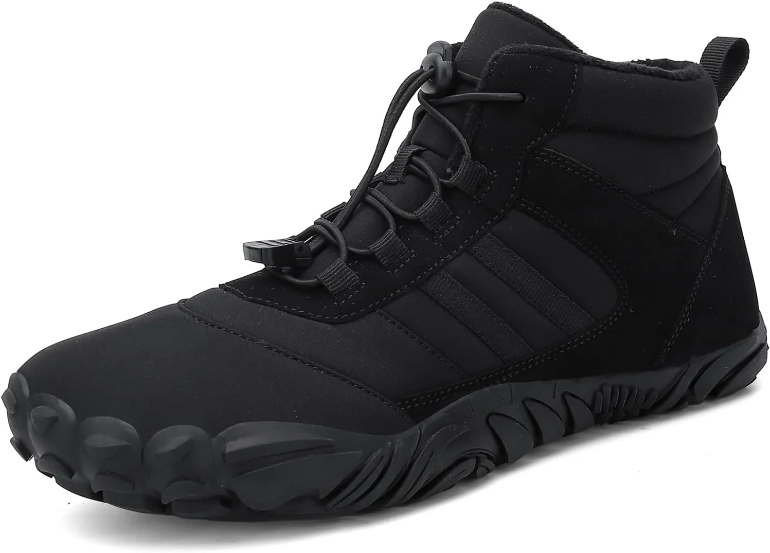 Mnplciea Barefoot Shoe Men Women Minimalist Trail Running Barefoot Sneakers Waterproof Hi-top Hiking Boots Wide Toe Box Cross Training Shoes Zero Drop Sole