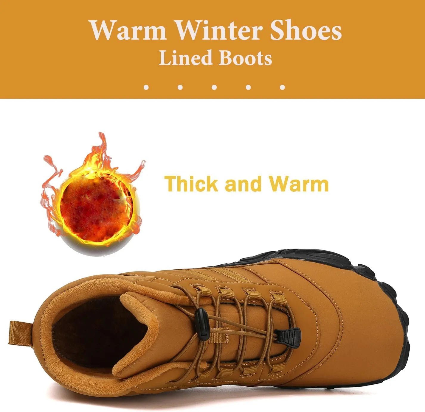 Mnplciea Barefoot Shoe Men Women Minimalist Trail Running Barefoot Sneakers Waterproof Hi-top Hiking Boots Wide Toe Box Cross Training Shoes Zero Drop Sole