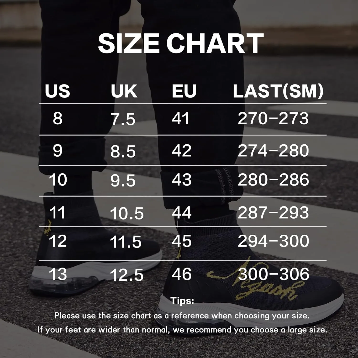 Negash Fashion Sneakers for Men Breathable Sock Shoes for Men Casual Slip On Walking Sneakers Lightweight Running Shoes