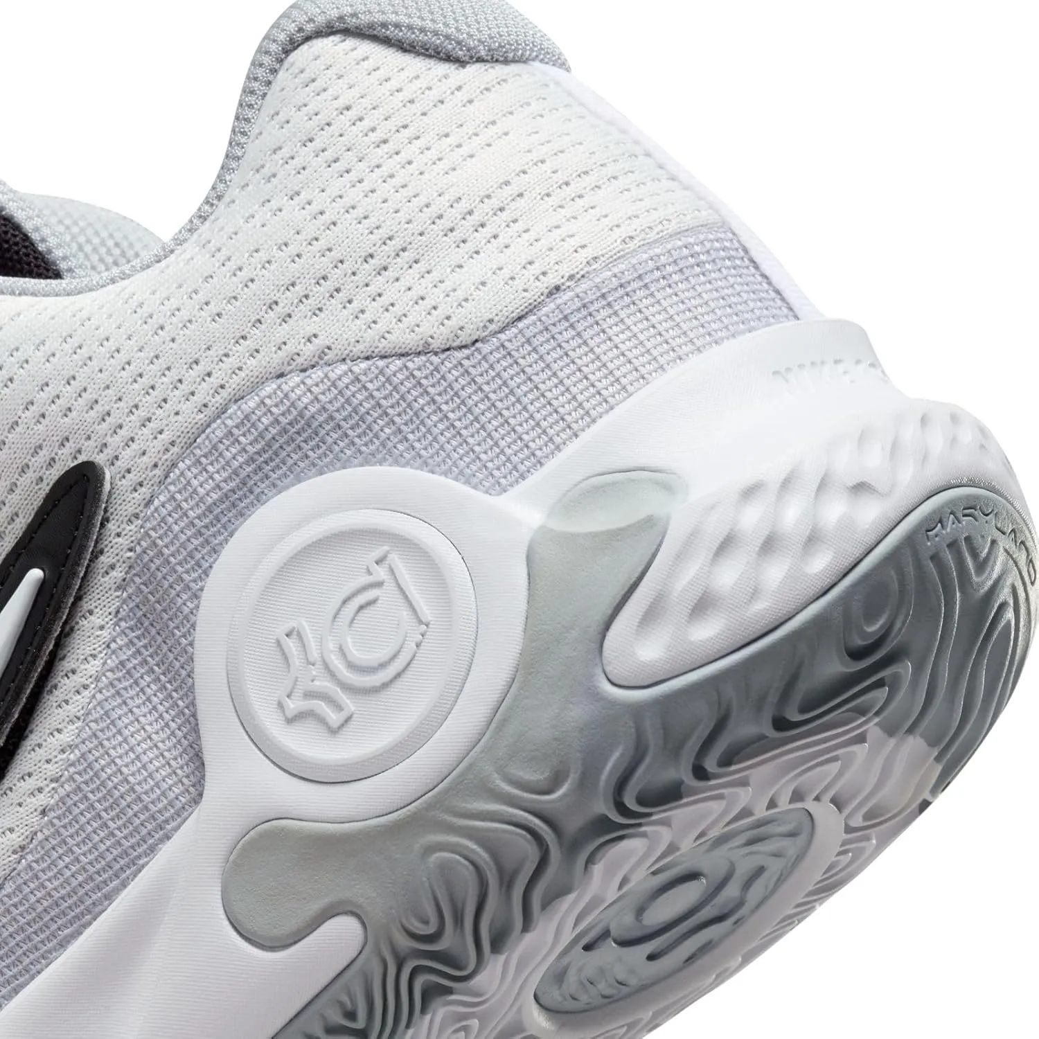 Nike KD Trey 5 X Basketball Shoes (DD9538-102, White/Black/Wolf Grey/White)