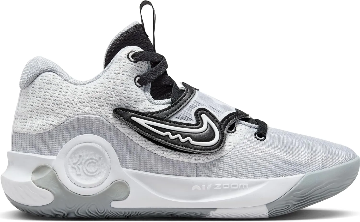 Nike KD Trey 5 X Basketball Shoes (DD9538-102, White/Black/Wolf Grey/White)