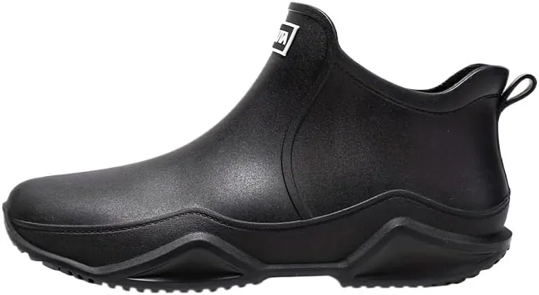 Non-slip Waterproof Men's Rain Boots, Wear-resistant Ankle Rain Shoes For Outdoor Working Fishing wellies