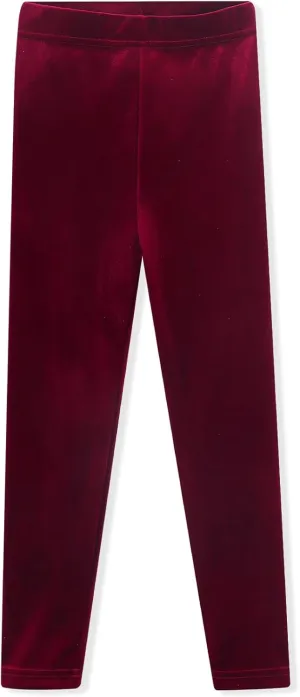 Noomelfish Girls Velvet Leggings Kids Soft Warm Stretch Yoga Pants(5-12 Years)