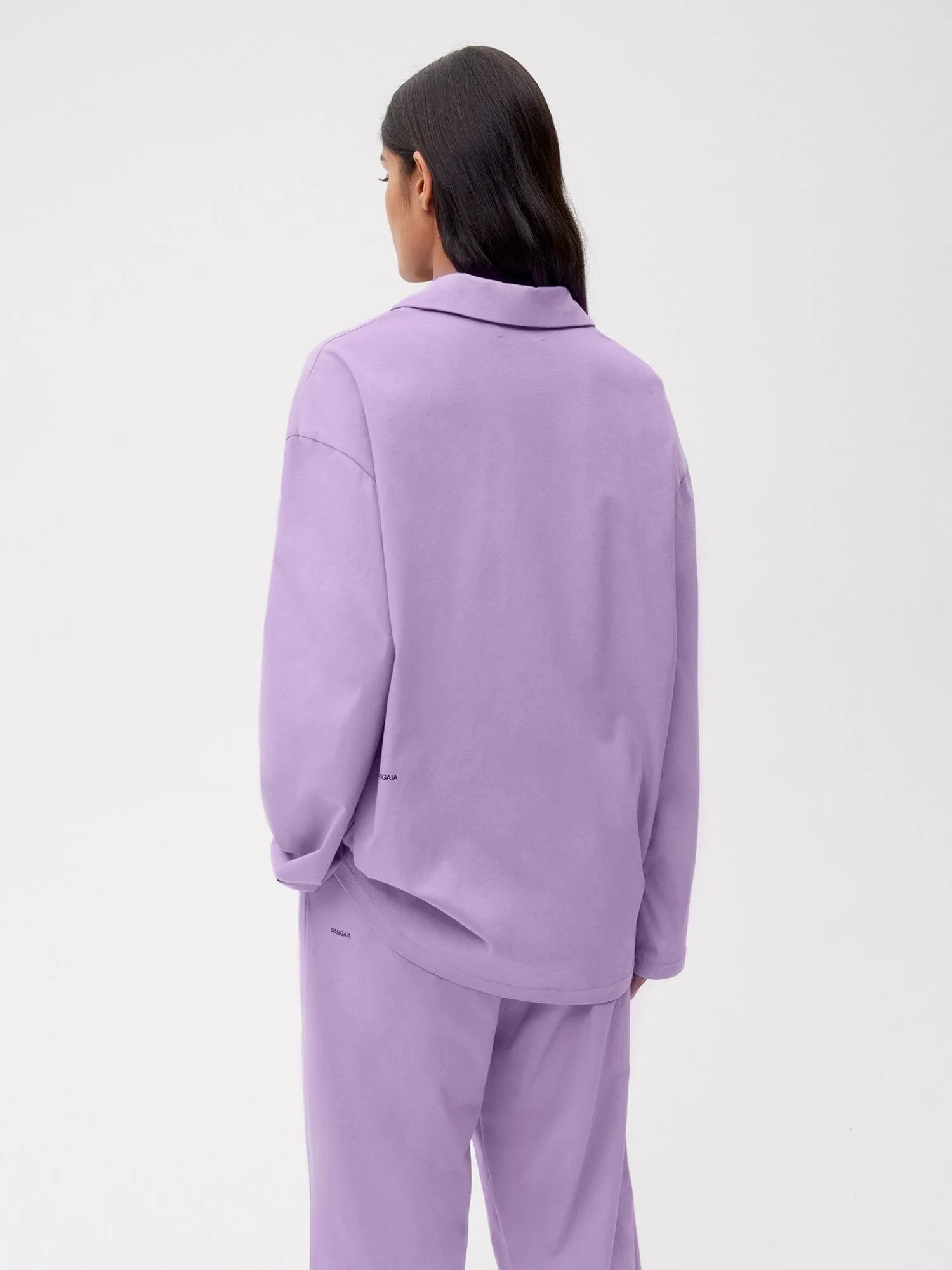 Organic Cotton Pajama Shirt—orchid purple