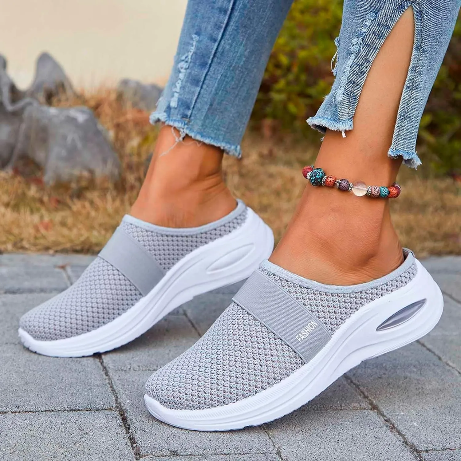 Orthopedic Sandals for Women Arch Support Diabetic Sandals Summer Beach Slippers Slip-On Outdoor Walking Shoes