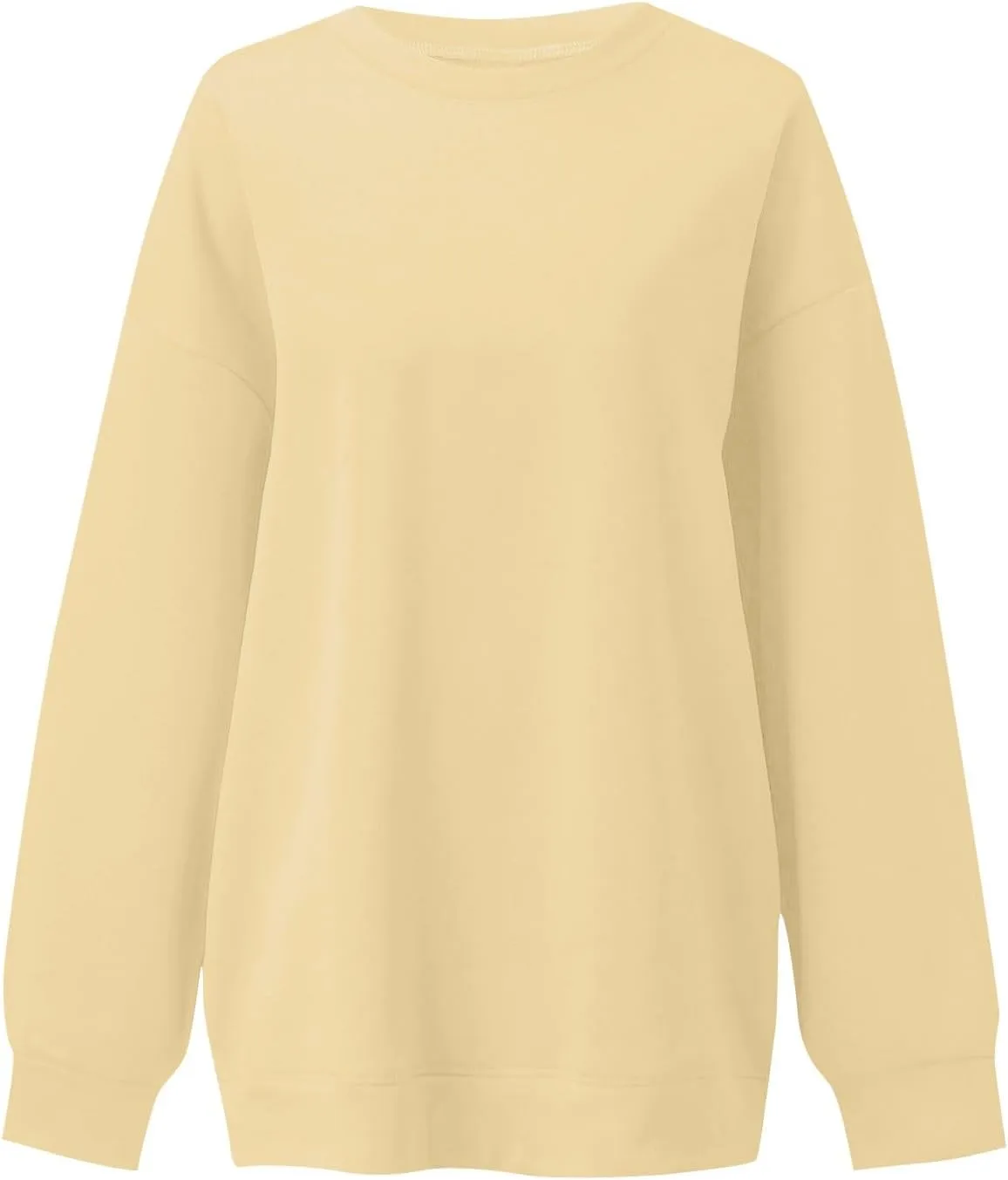 Oversized Sweatshirt For Women,2024 Fall Casual Crewneck Pullover Sweatshirt Soft Comfy Fleece Long Sleeve Sweatshirt