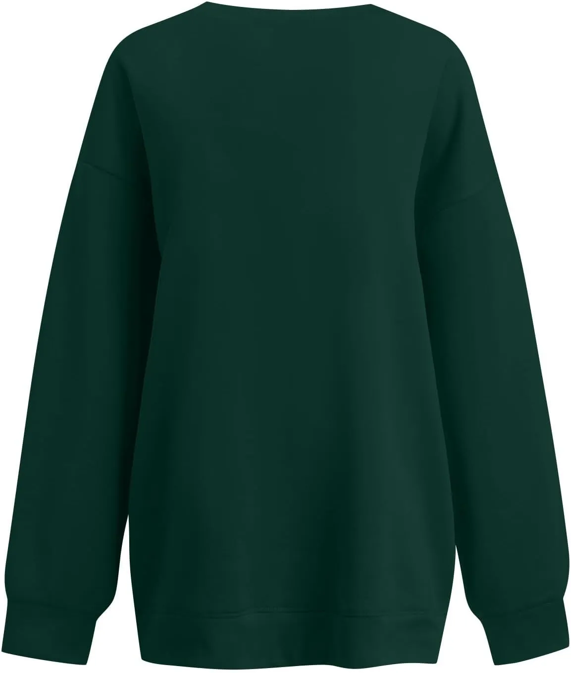 Oversized Sweatshirt For Women,2024 Trendy V Neck Soft Fleece Preppy Sweatshirt Long Sleeve Pullover Fall Clothes